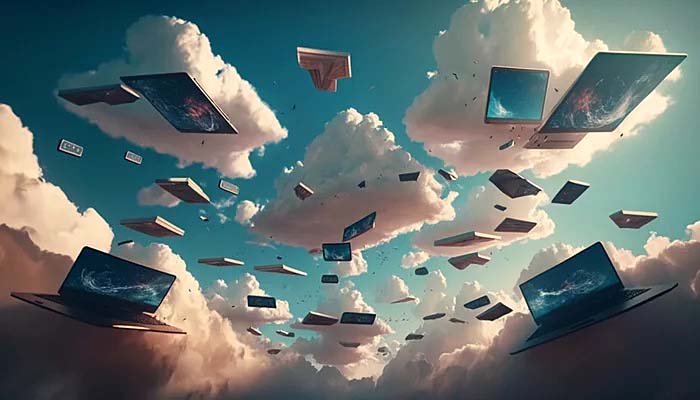 Картинка нейросети Ноутбуки полетели (5317)