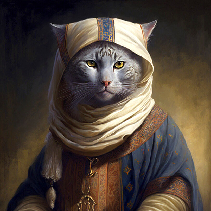 Картинка нейросети Восточная кошка (1199)