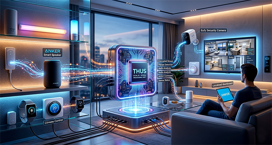 Anker запускает Thus - AI-чип для локальных нейросетей без облака