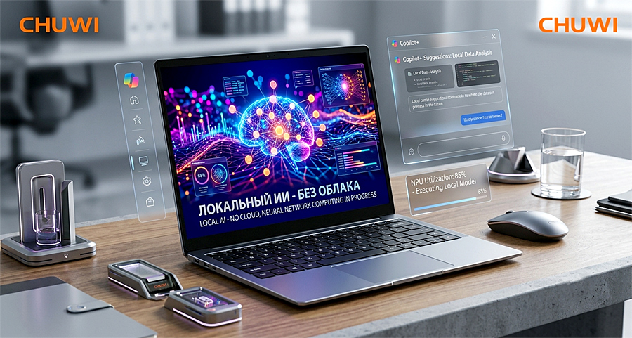 Chuwi представила CoreBook Air с локальным ИИ и Intel Lunar Lake