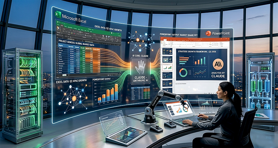 Claude интегрируется с Excel и PowerPoint