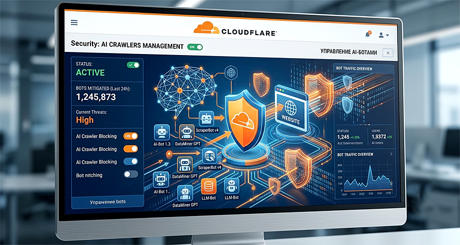 Cloudflare усилила защиту сайтов от ИИ-ботов