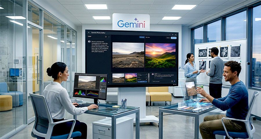 Gemini Photo Editor получил диалоговое редактирование
