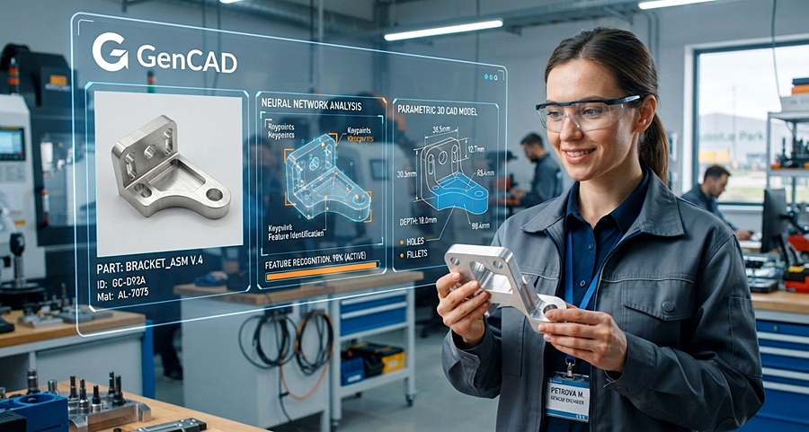 GenCAD превращает изображение в редактируемую CAD-модель