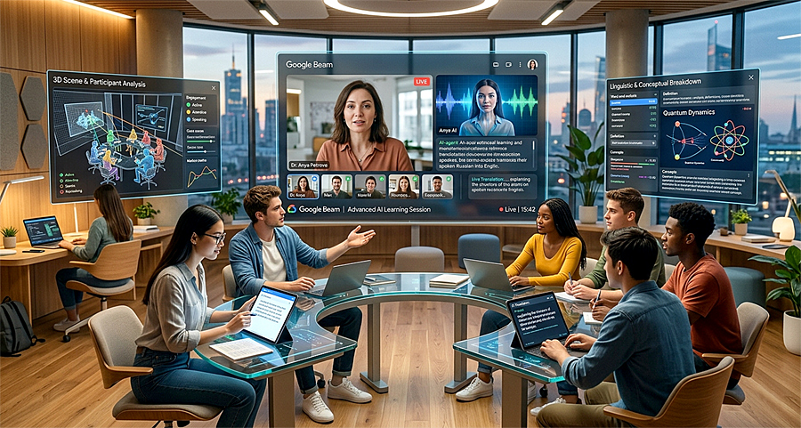 Google Beam: AI video agents нового поколения для общения в реальном времени