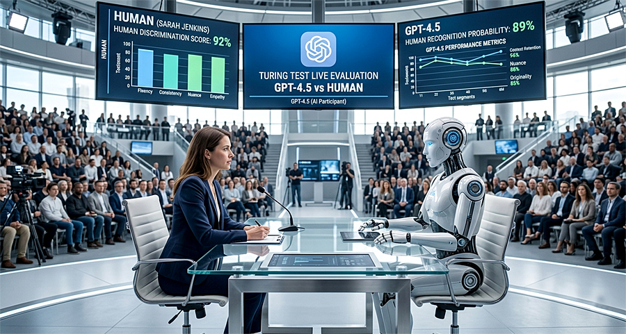 GPT-4.5 приблизилась к человеку: ИИ прошёл расширенный тест Тьюринга