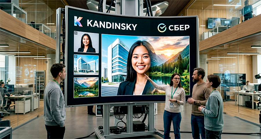 Kandinsky научился объединять несколько фотографий в одно изображение