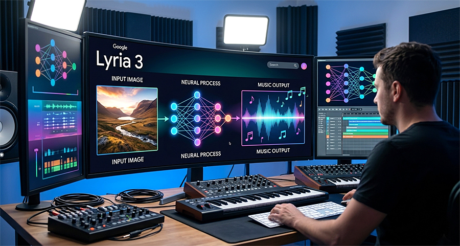 Lyria 3 от Google: нейросеть превращает изображения в музыку нового поколения