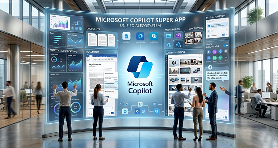 Microsoft Copilot Super App объединит ИИ-сервисы в единую платформу