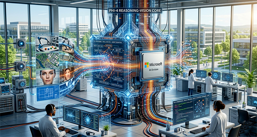 Microsoft Phi-4-reasoning-vision: компактная мультимодальная модель нового поколения