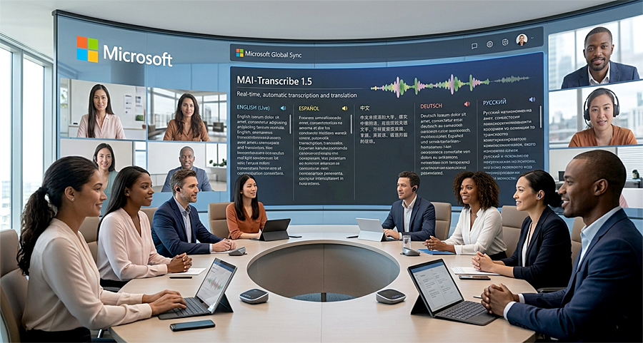 Microsoft представила новую ИИ-систему расшифровки речи MAI-Transcribe 1.5