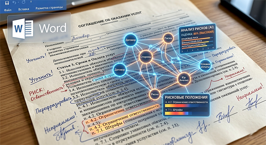 Microsoft внедрила Legal Agent: ИИ-юрист прямо в Word для анализа договоров