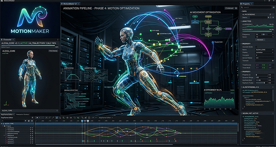 Новости нейросетей. MotionMaker: ИИ-генерация реалистичной анимации движений за секунды