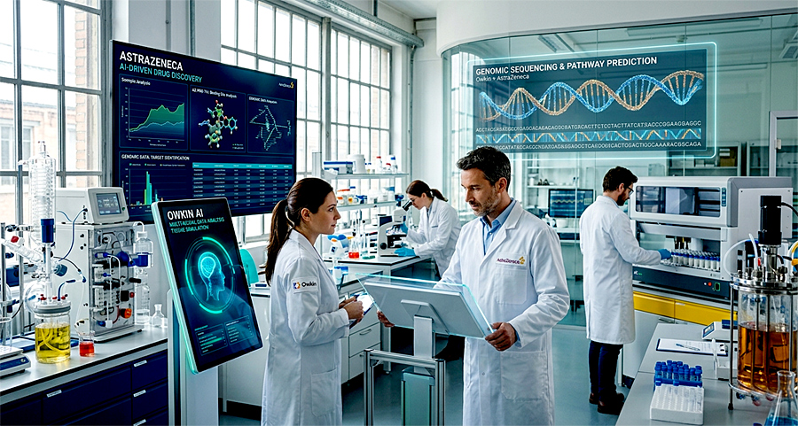Owkin и AstraZeneca запускают AI-агентов для биофармацевтики