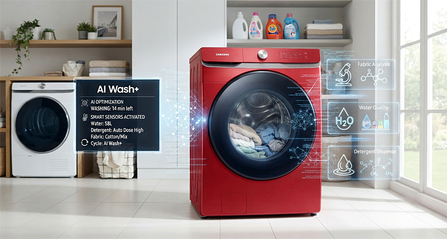 Samsung обновила стиральные машины с интеллектуальной системой AI Wash+