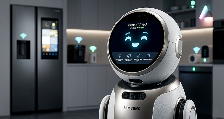 Samsung Project Luna: домашний ИИ-робот с «переходящим» интеллектом между устройствами