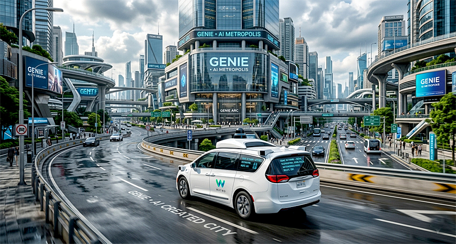 Waymo обучает автопилот в виртуальном мире на базе Genie