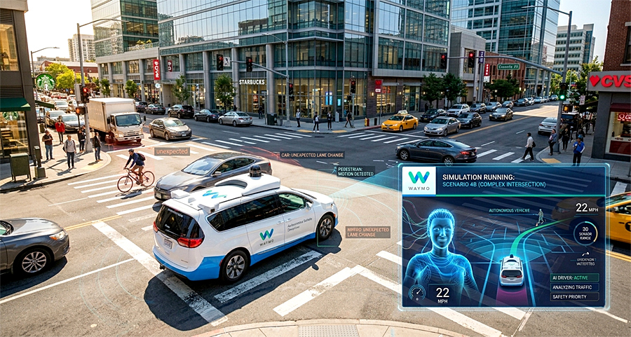 Waymo создала виртуального водителя для тестирования реакции автопилота на дорожные инциденты