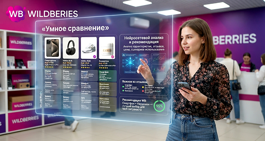 Wildberries расширил ИИ-сравнение товаров