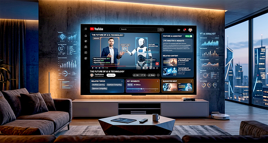 YouTube внедряет AI-ассистента для просмотра видео на телевизорах